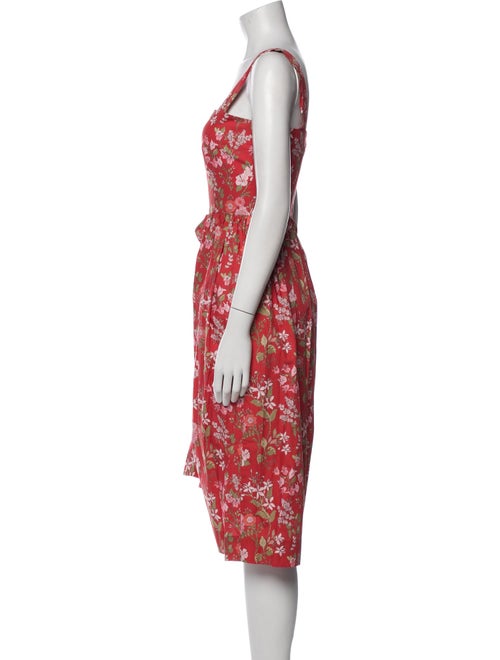 Coco Shop Floral Print Midi Length Dress