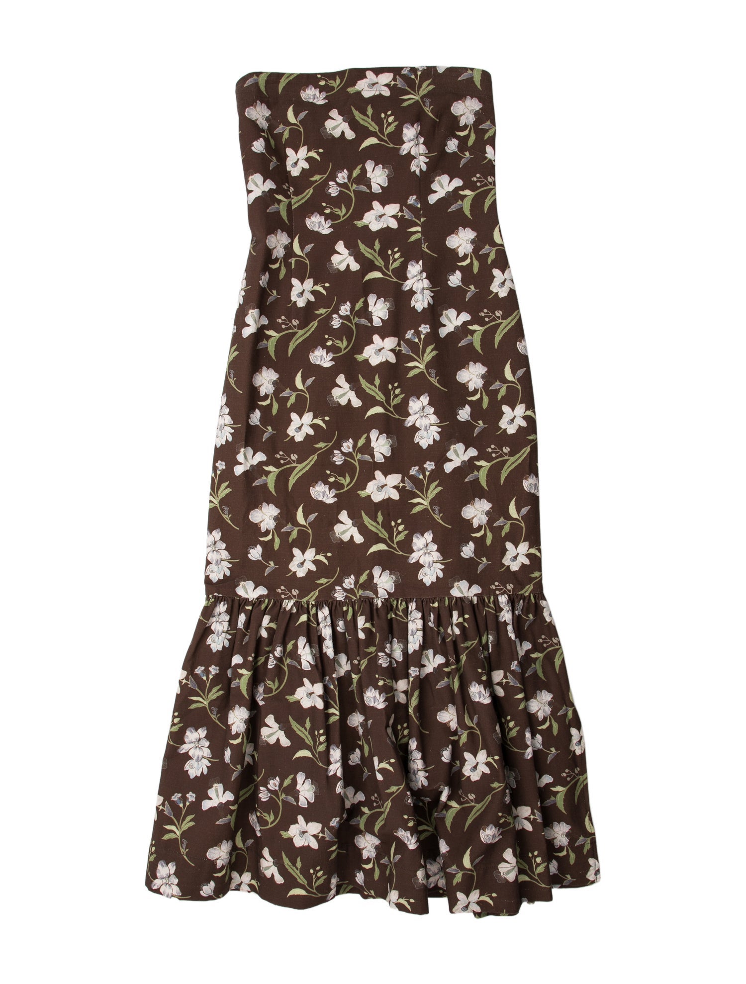 Coco Shop Floral Print Midi Length Dress