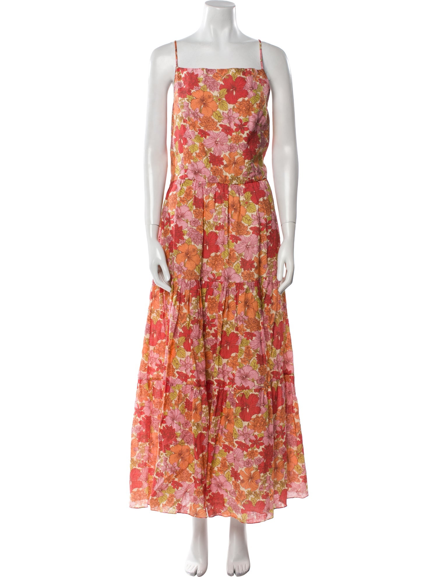 Coco Shop Floral Print Long Dress w/ Tags