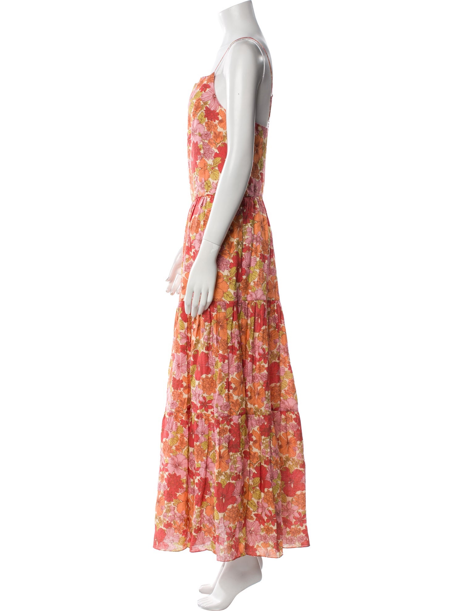 Coco Shop Floral Print Long Dress w/ Tags