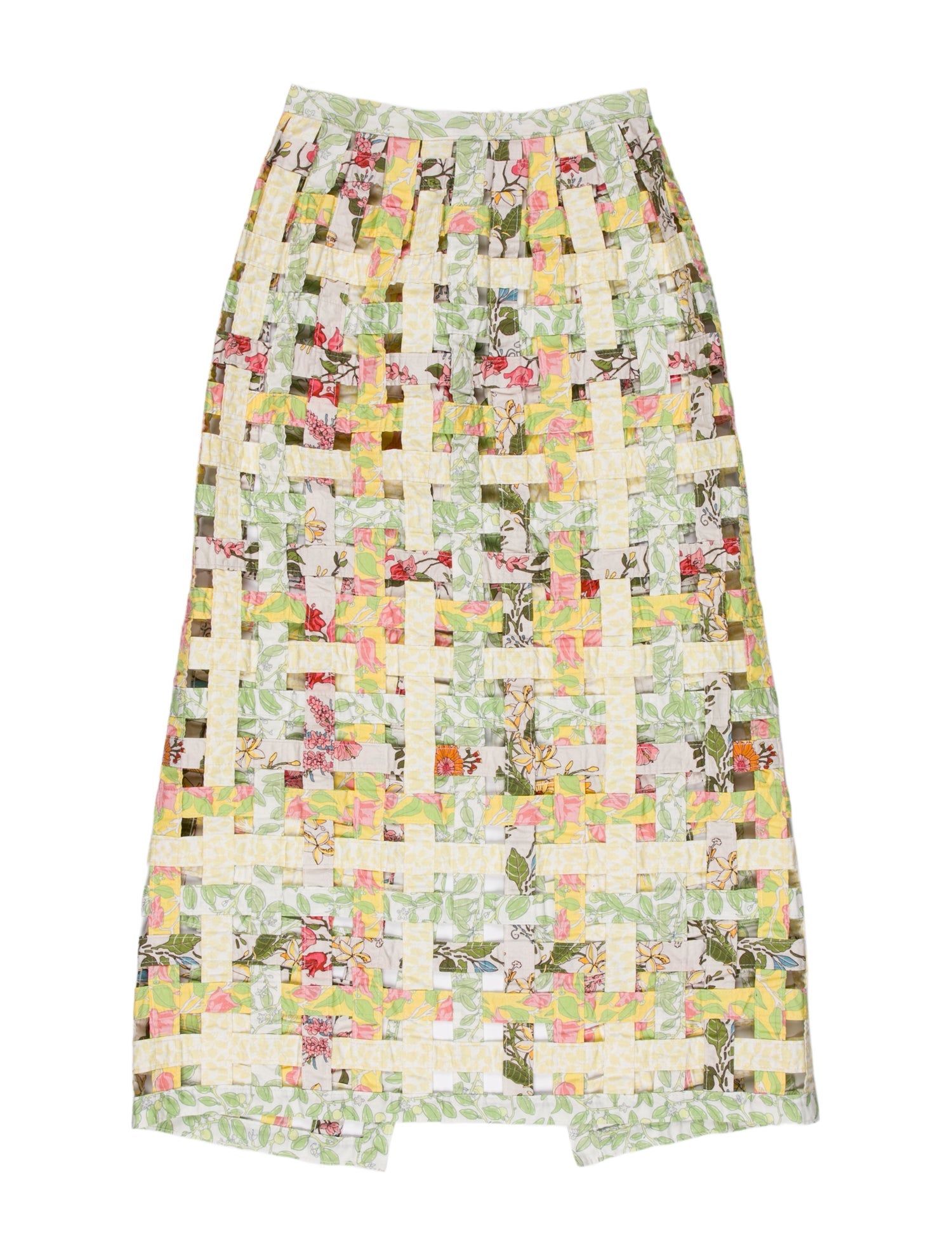 Coco Shop Floral Print Midi Length Skirt