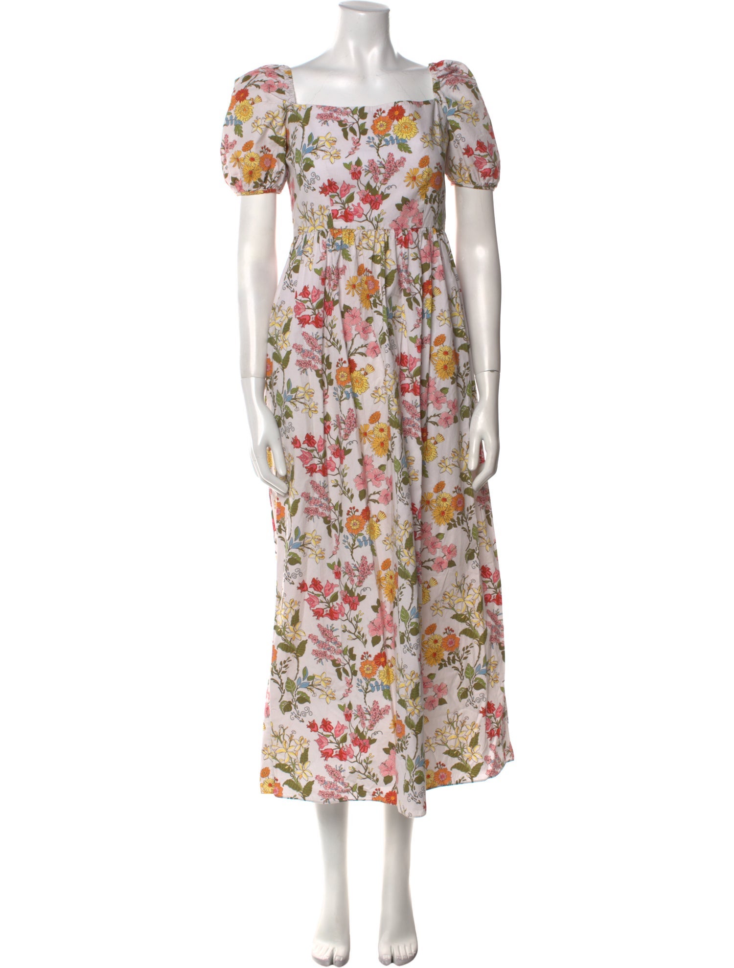 Coco Shop Floral Print Long Dress
