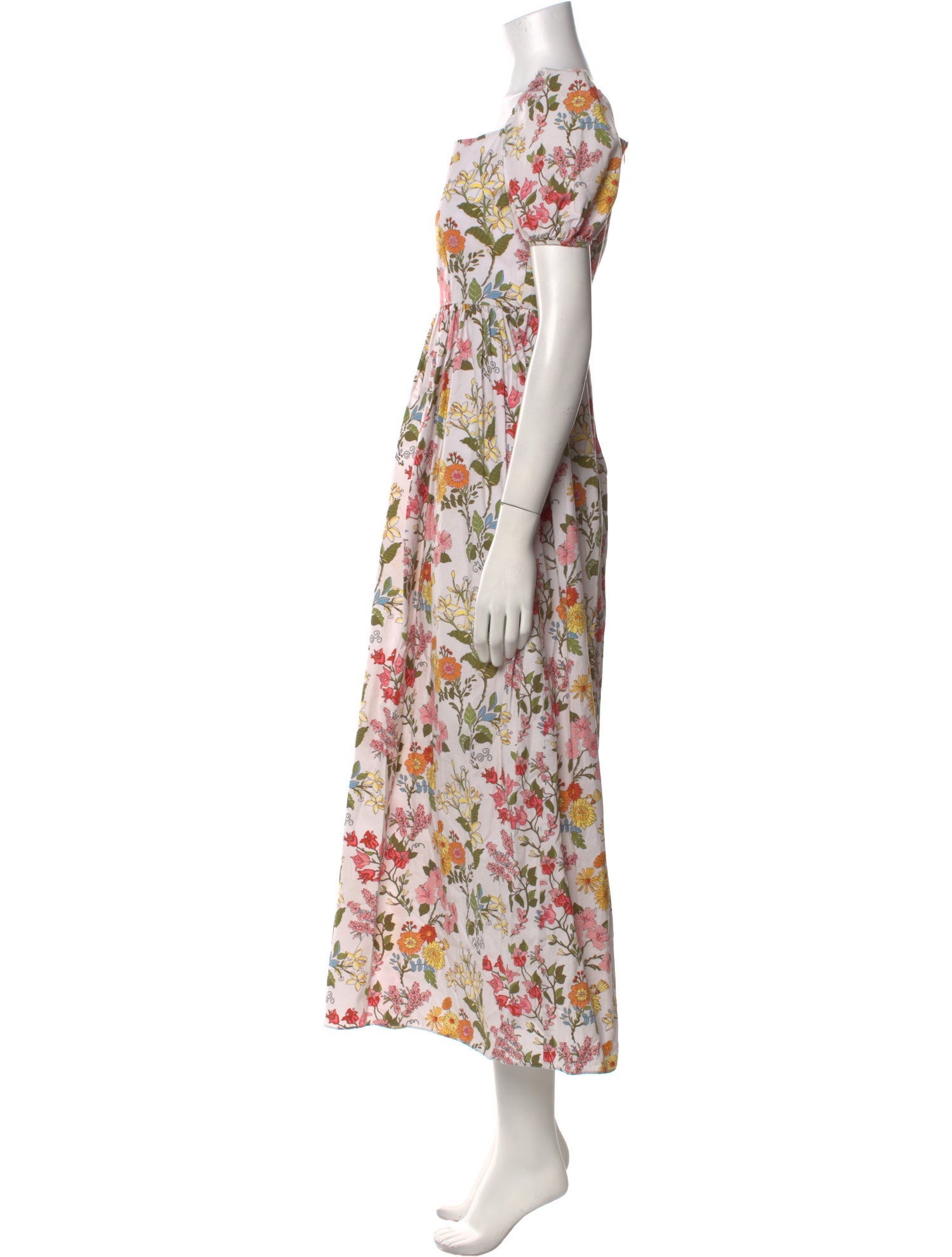 Coco Shop Floral Print Long Dress