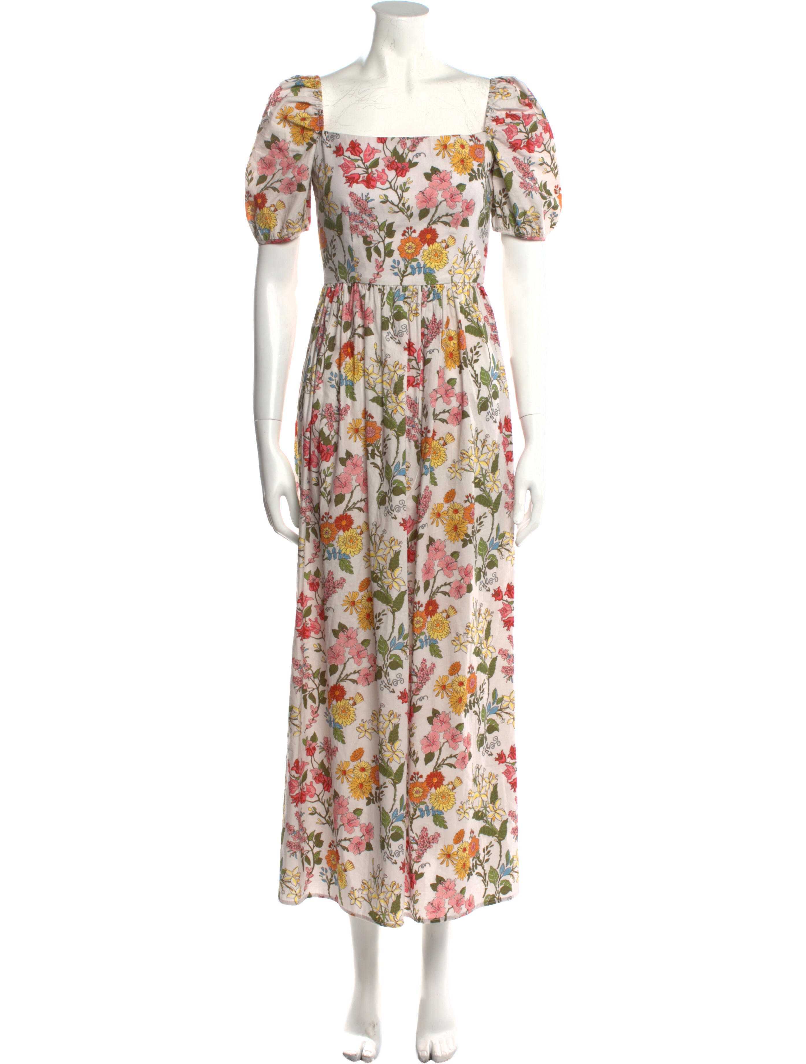 Coco Shop Floral Print Long Dress