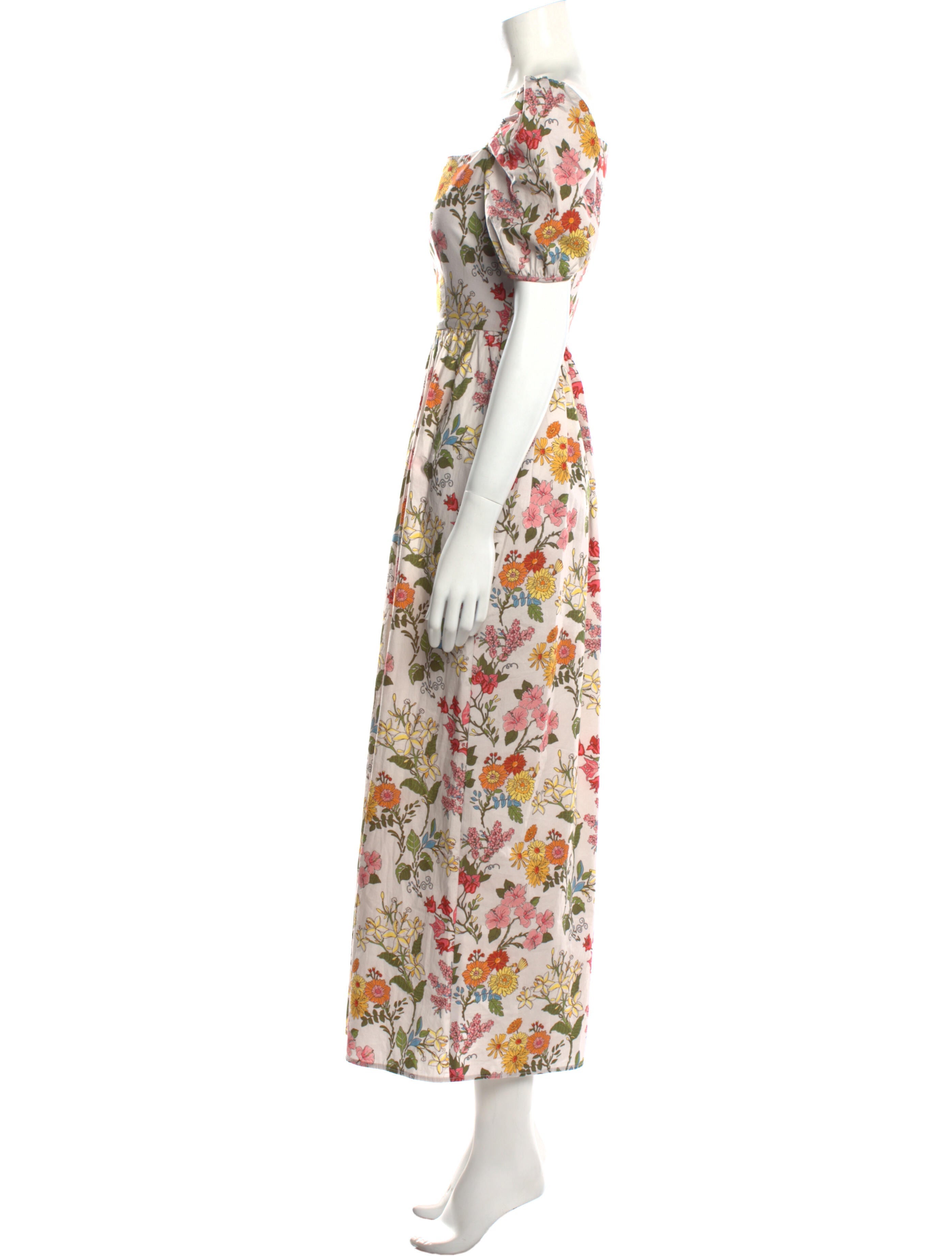 Coco Shop Floral Print Long Dress