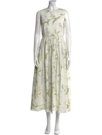 Coco Shop Floral Print Long Dress