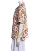 Coco Shop Floral Print Short Sleeve Button-Up Top