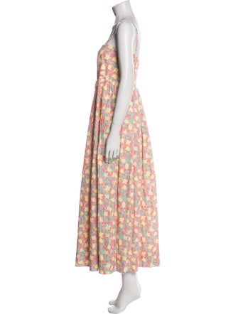 Coco Shop Floral Print Long Dress