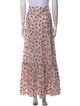 Coco Shop Floral Print Long Skirt
