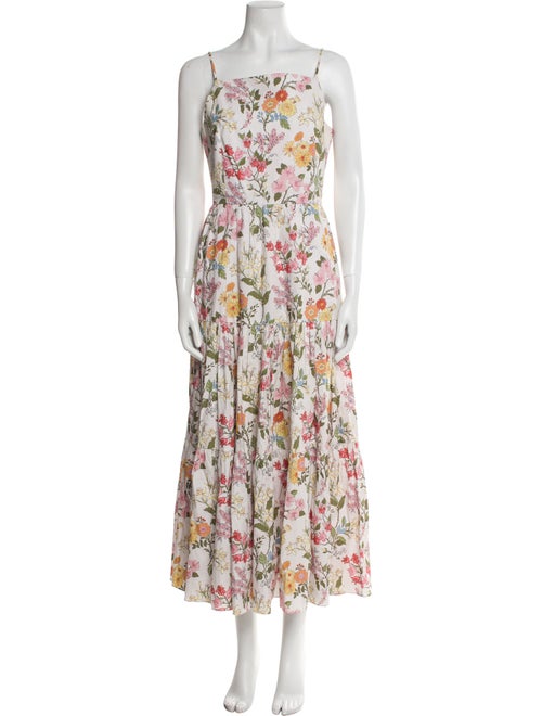 Coco Shop Floral Print Midi Length Dress
