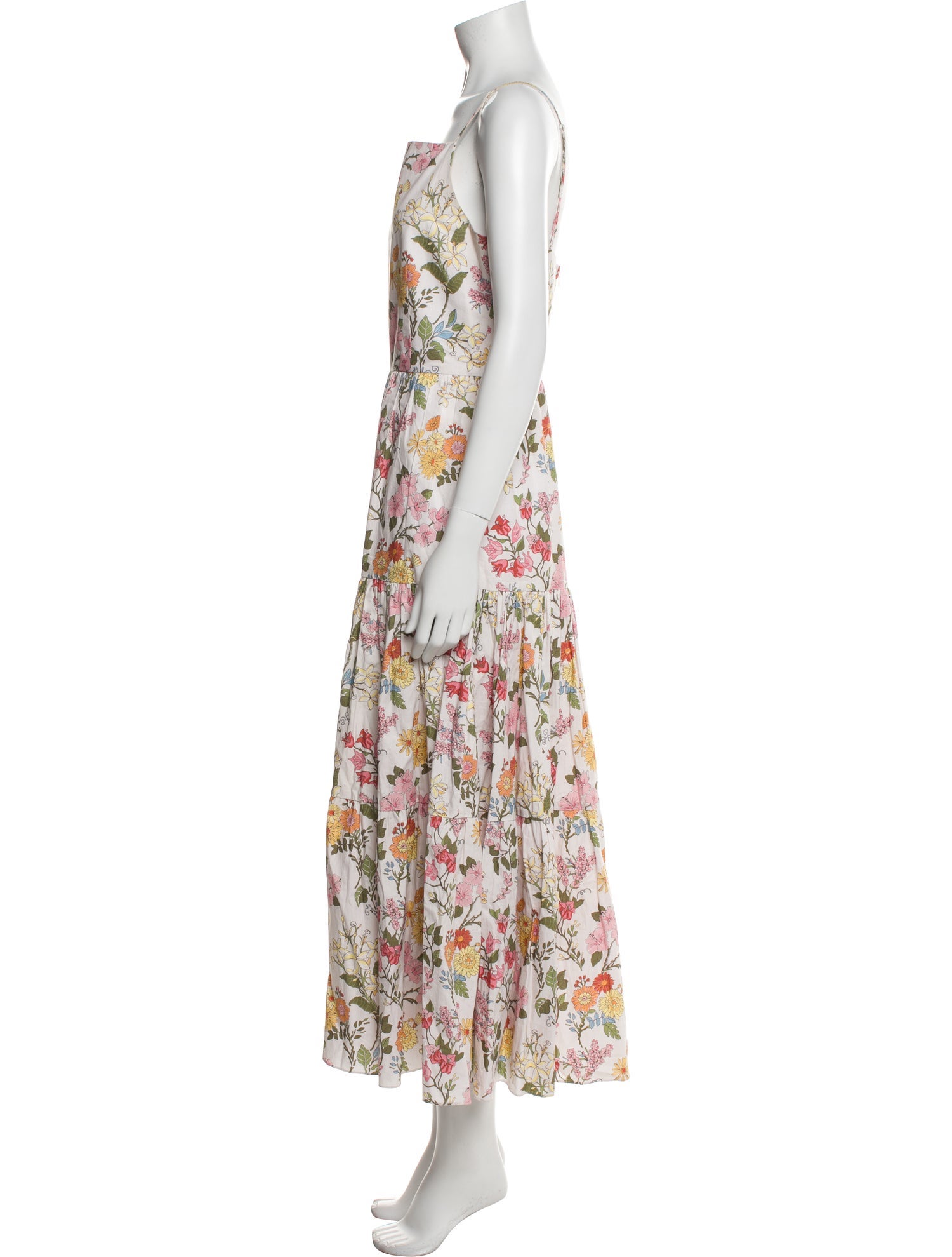 Coco Shop Floral Print Midi Length Dress