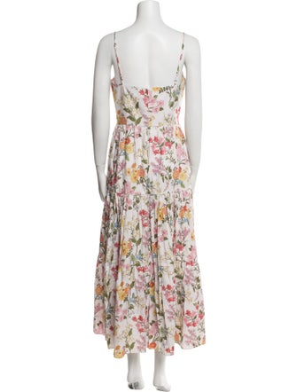 Coco Shop Floral Print Midi Length Dress