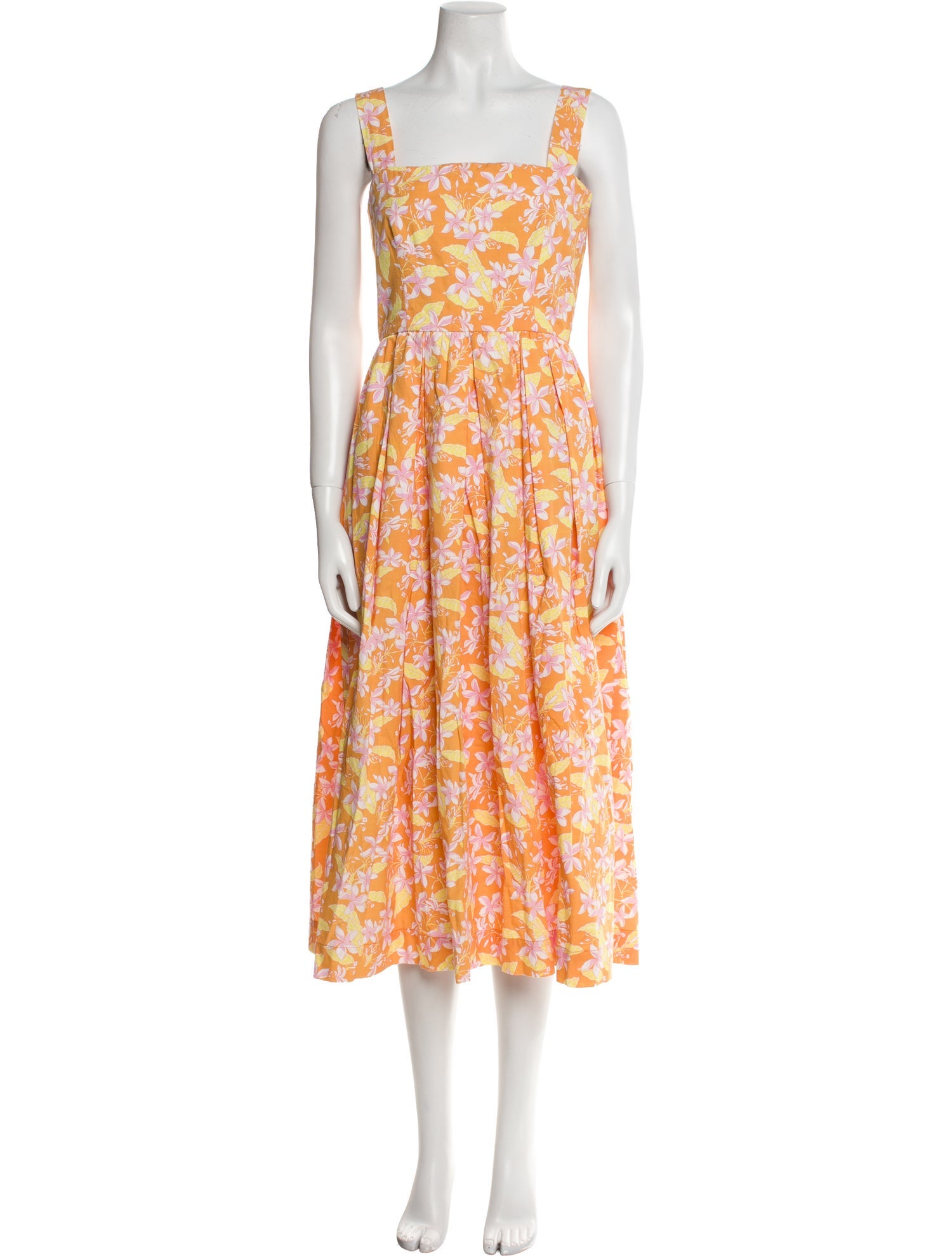 Coco Shop Floral Print Midi Length Dress