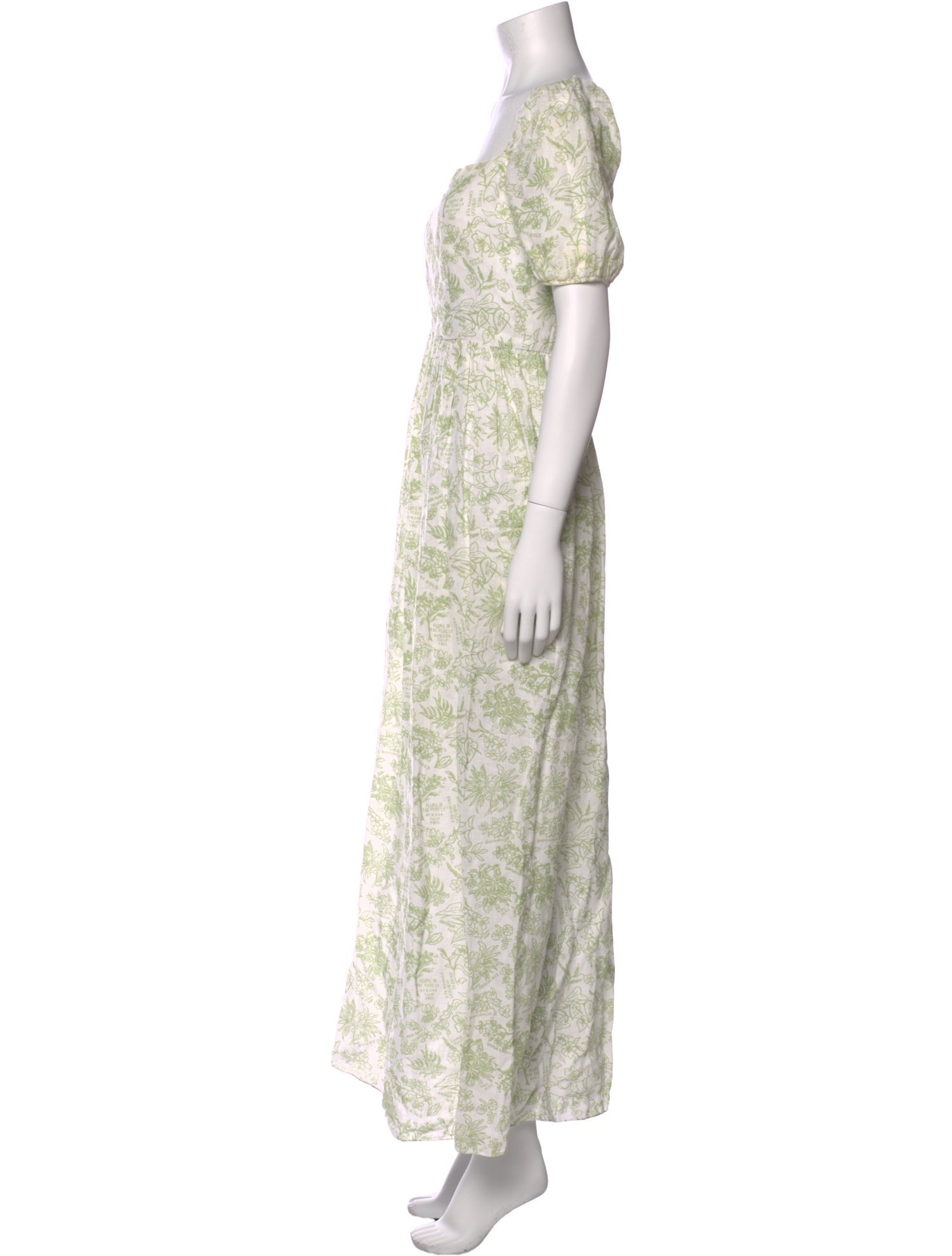 Coco Shop Floral Print Long Dress