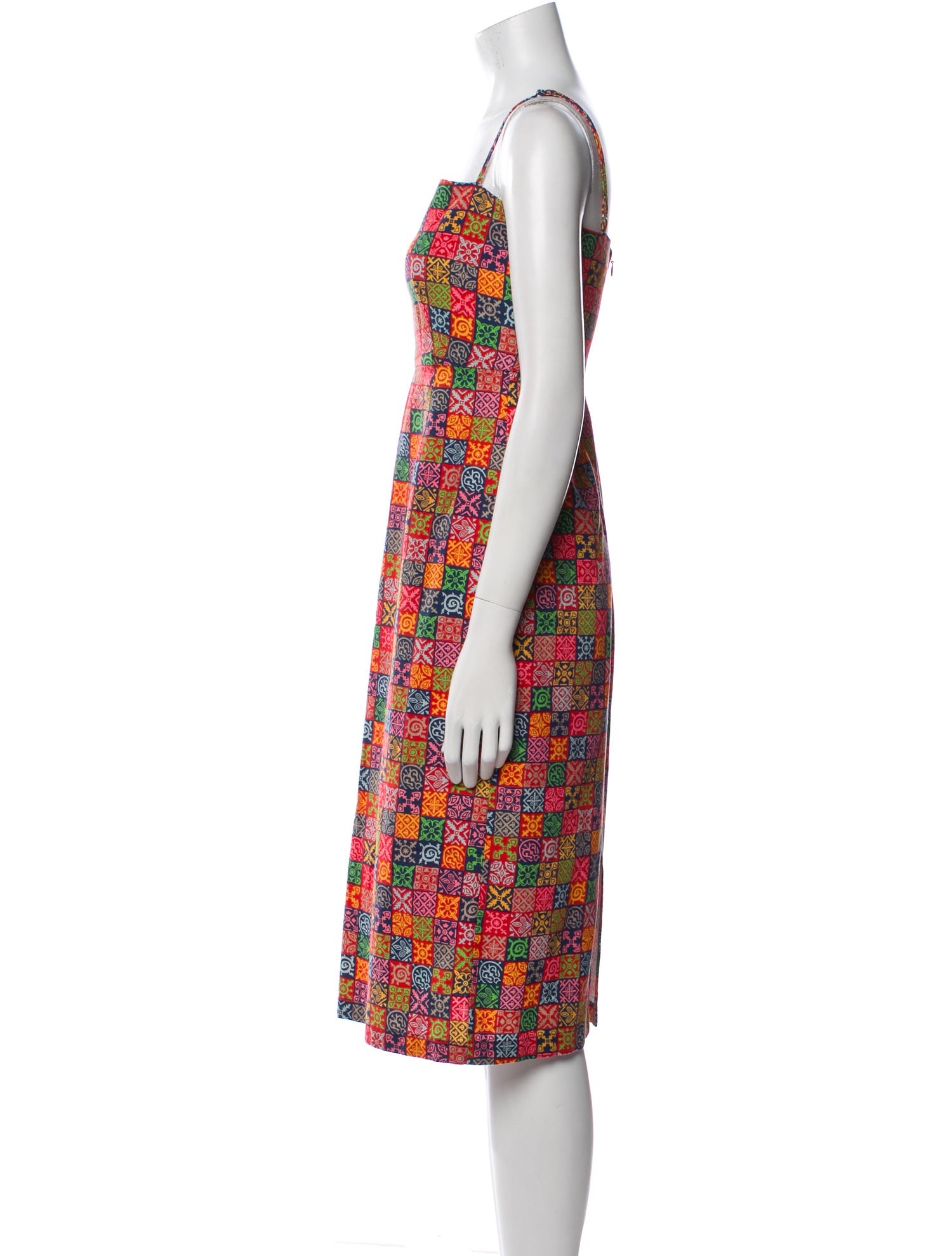 Coco Shop Printed Knee-Length Dress