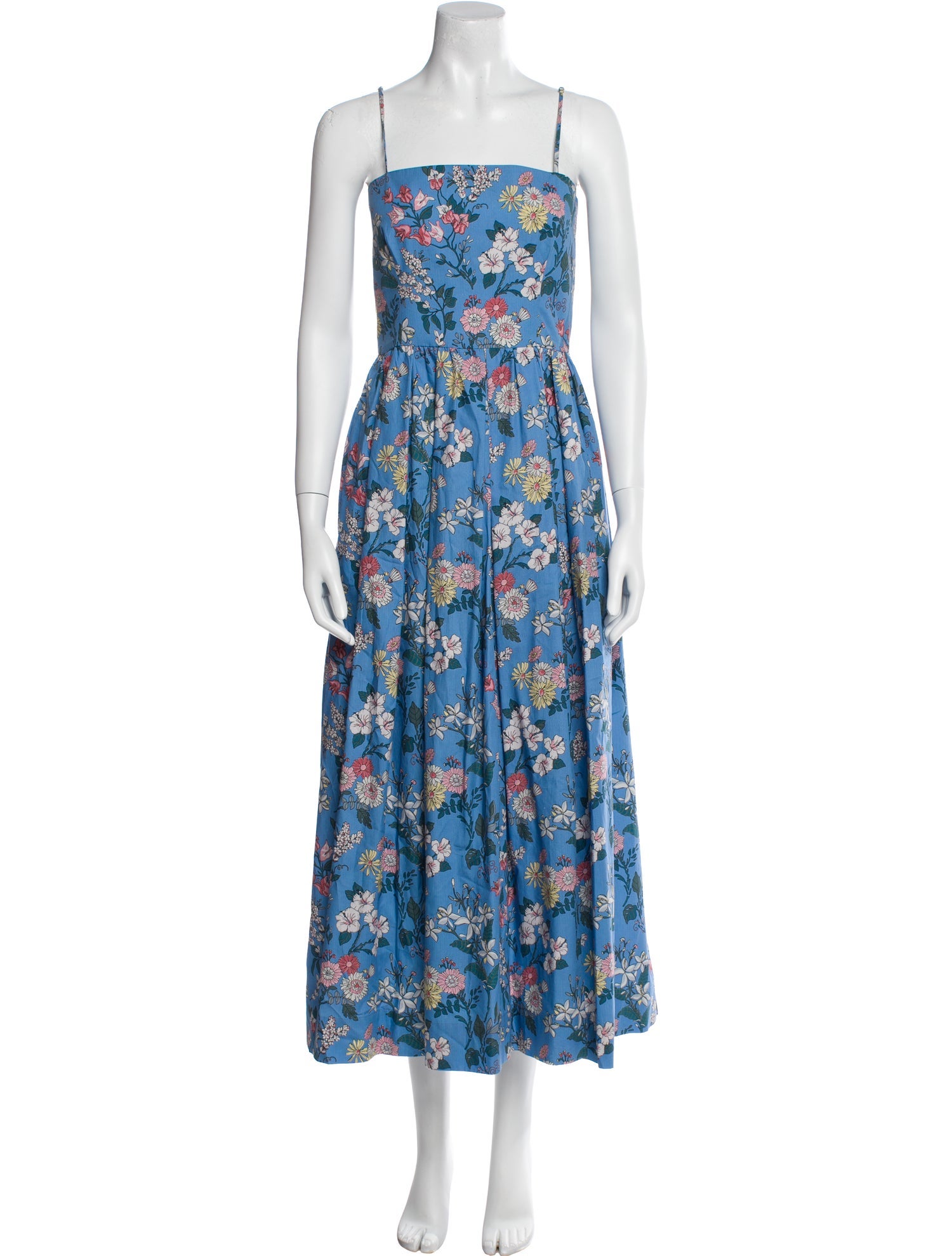 Coco Shop Floral Print Long Dress w/ Tags