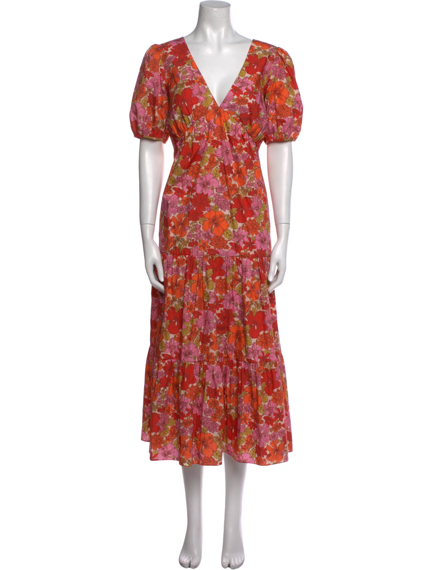 Coco Shop Floral Print Long Dress