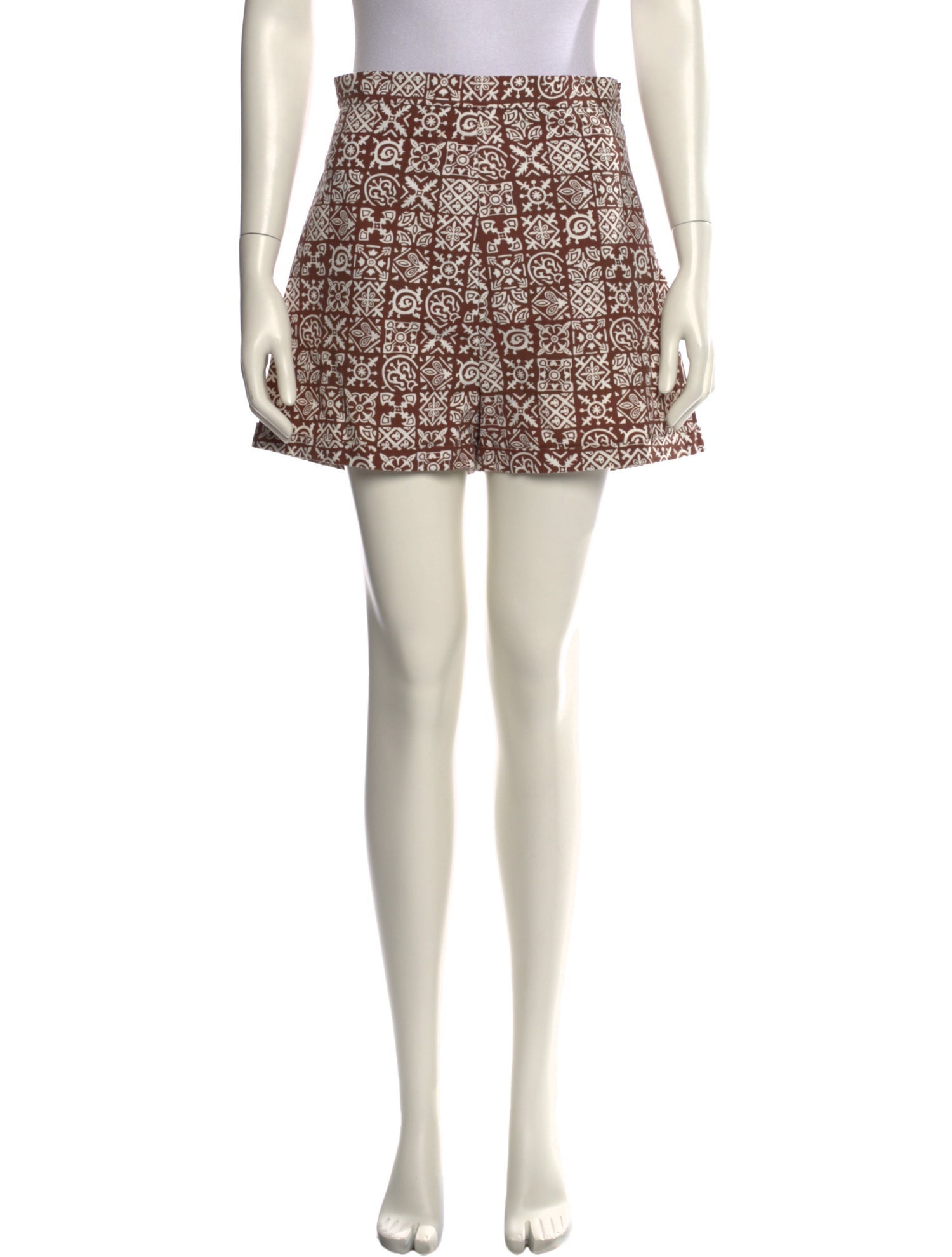 Coco Shop Printed Mini Shorts