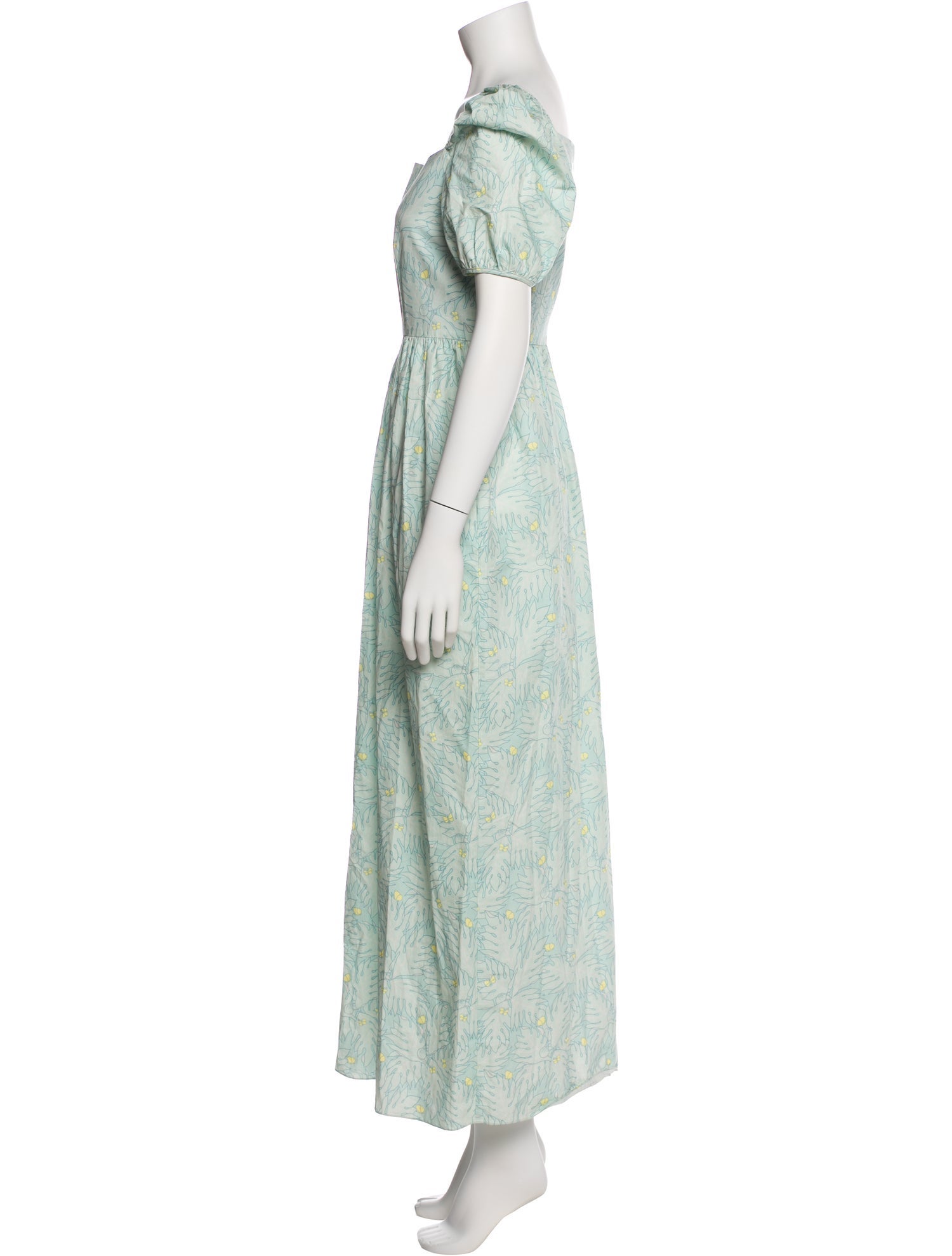 Coco Shop Floral Print Long Dress