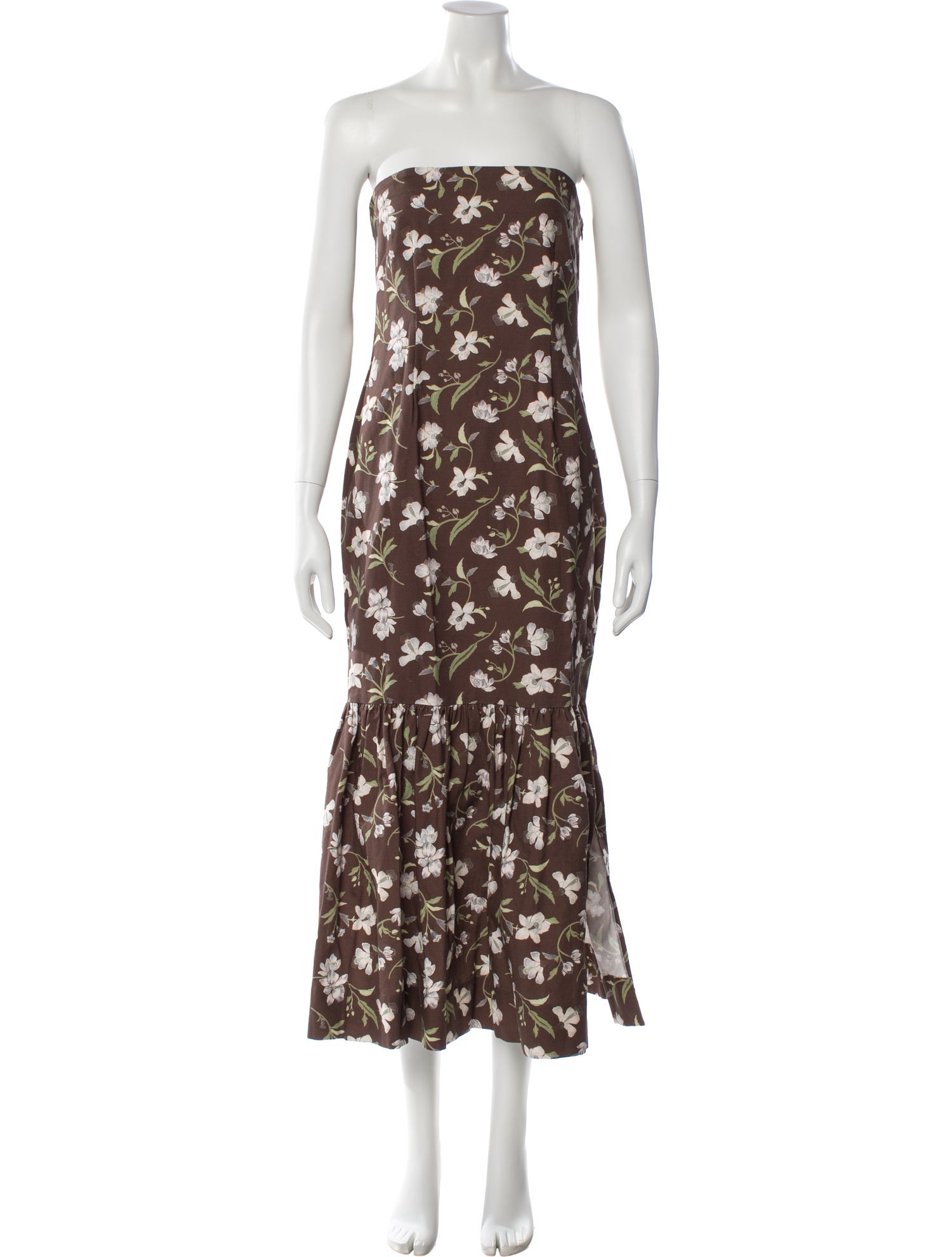 Coco Shop Floral Print Midi Length Dress w/ Tags
