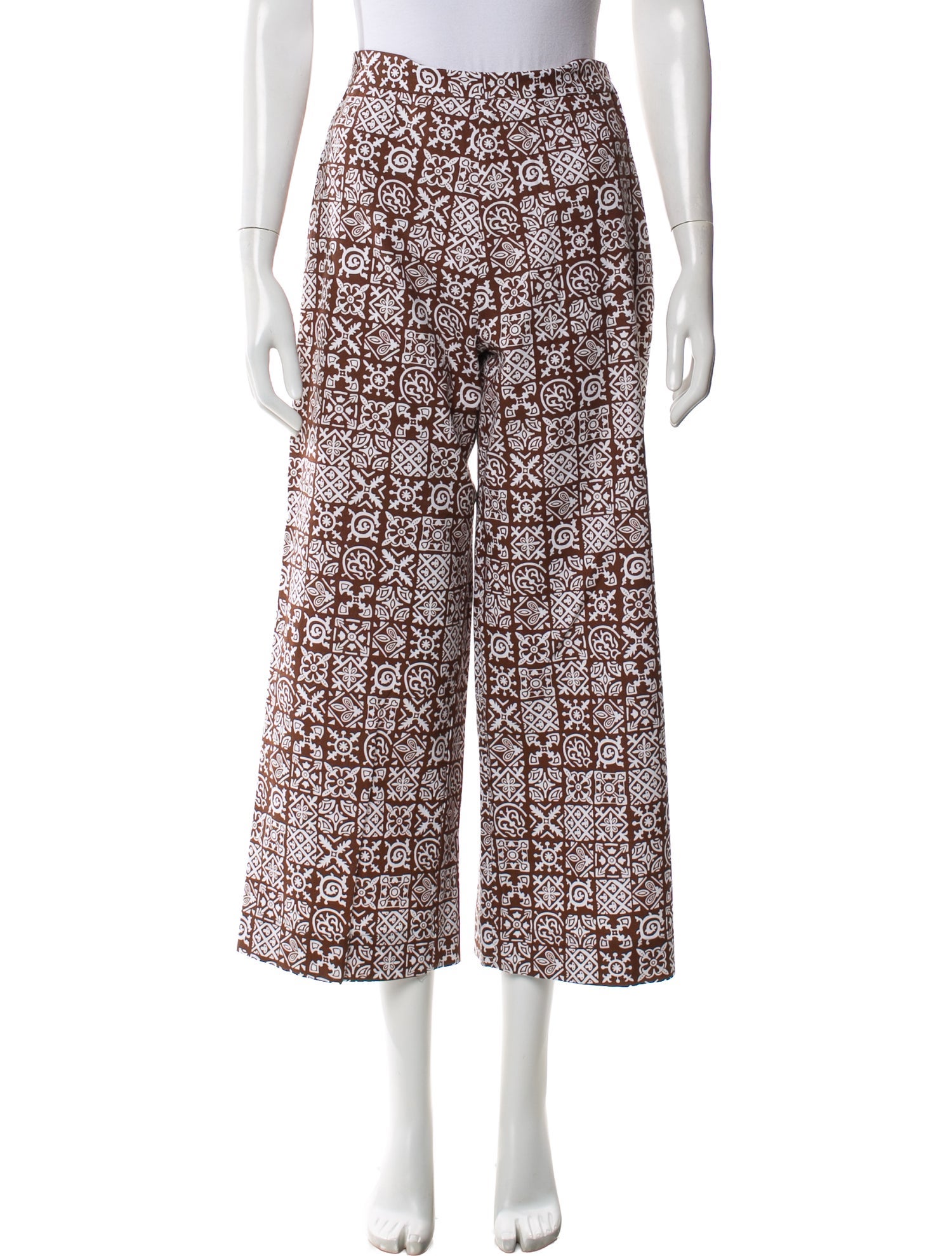 Coco Shop Printed Wide Leg Pants