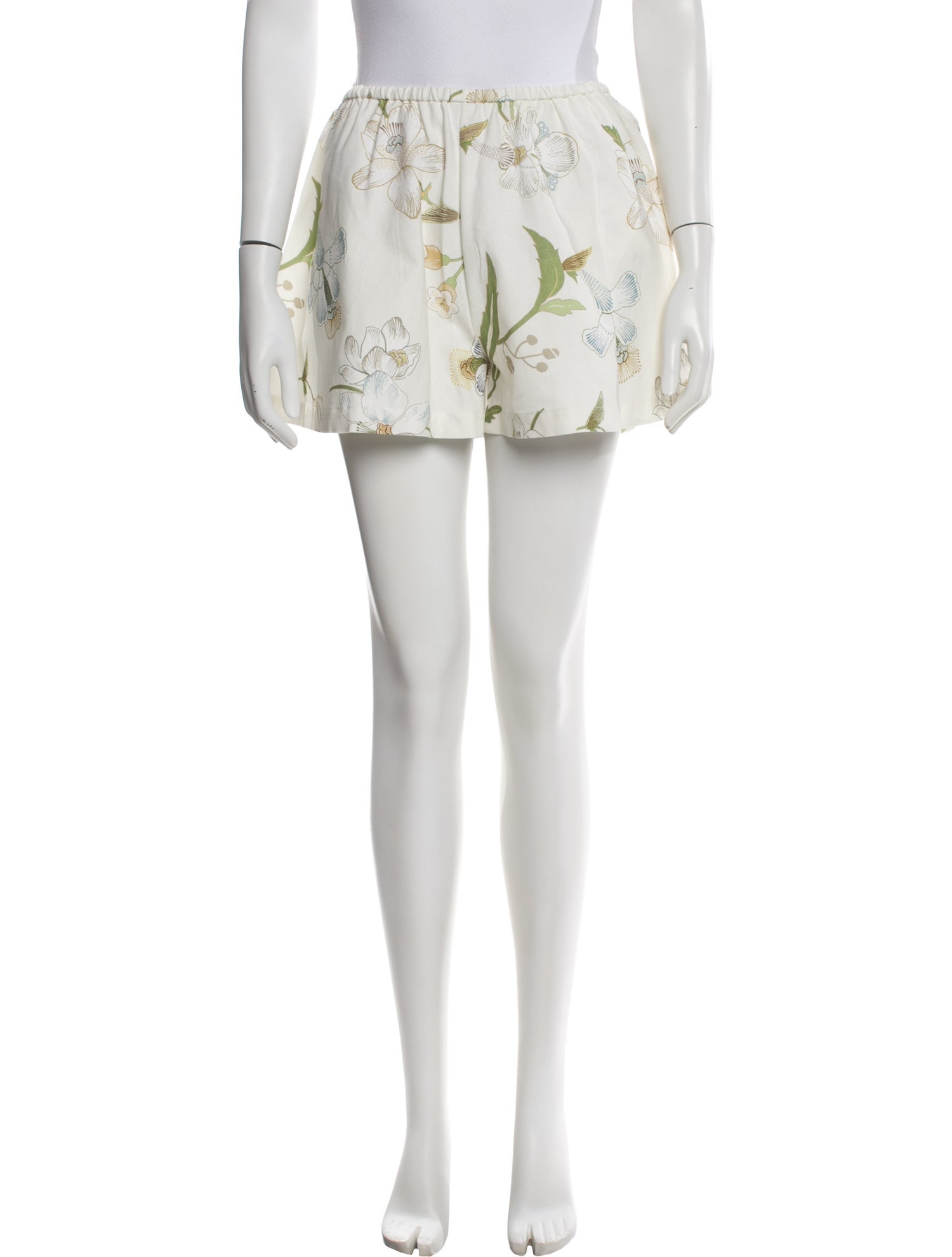 Coco Shop Floral Print Mini Shorts