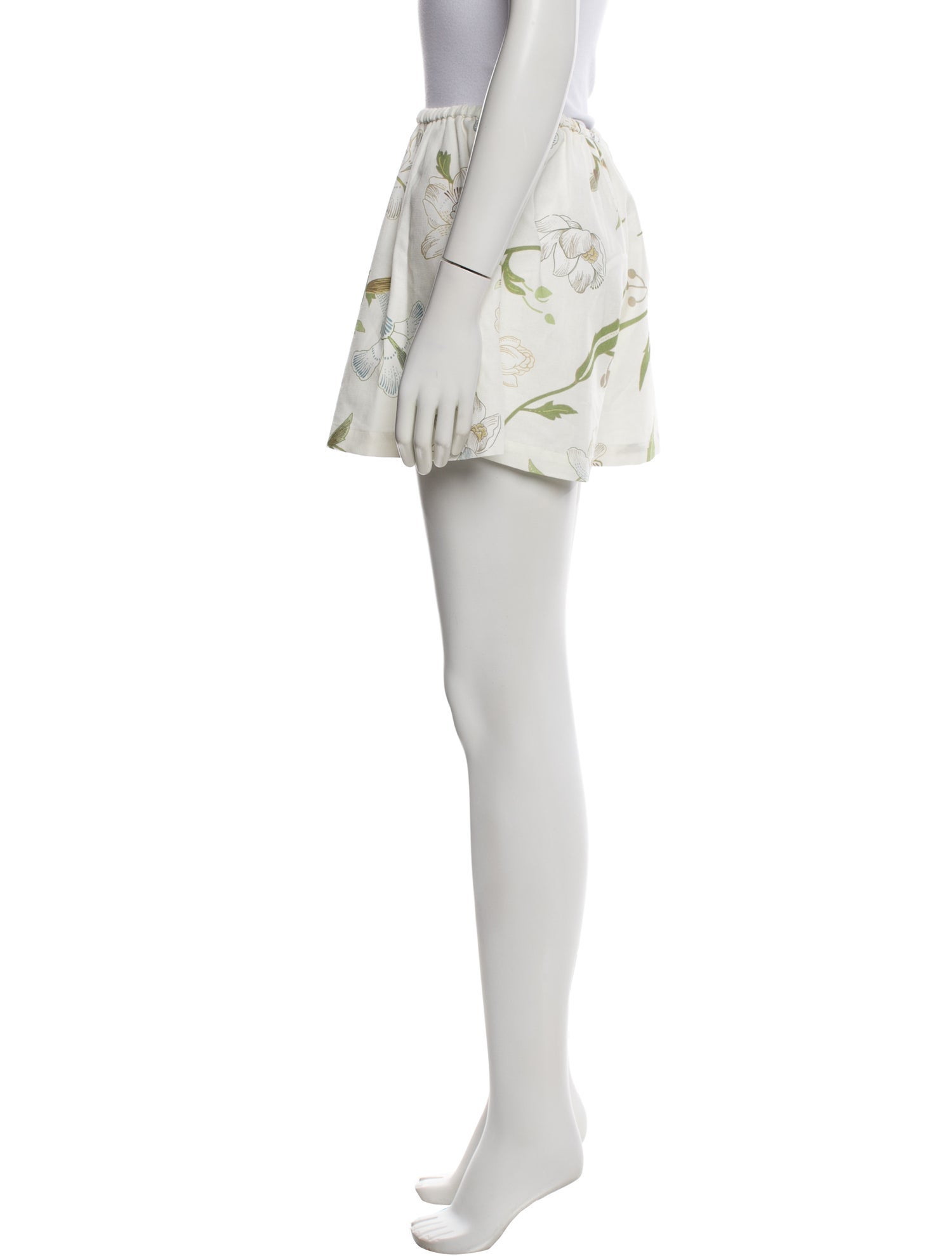 Coco Shop Floral Print Mini Shorts