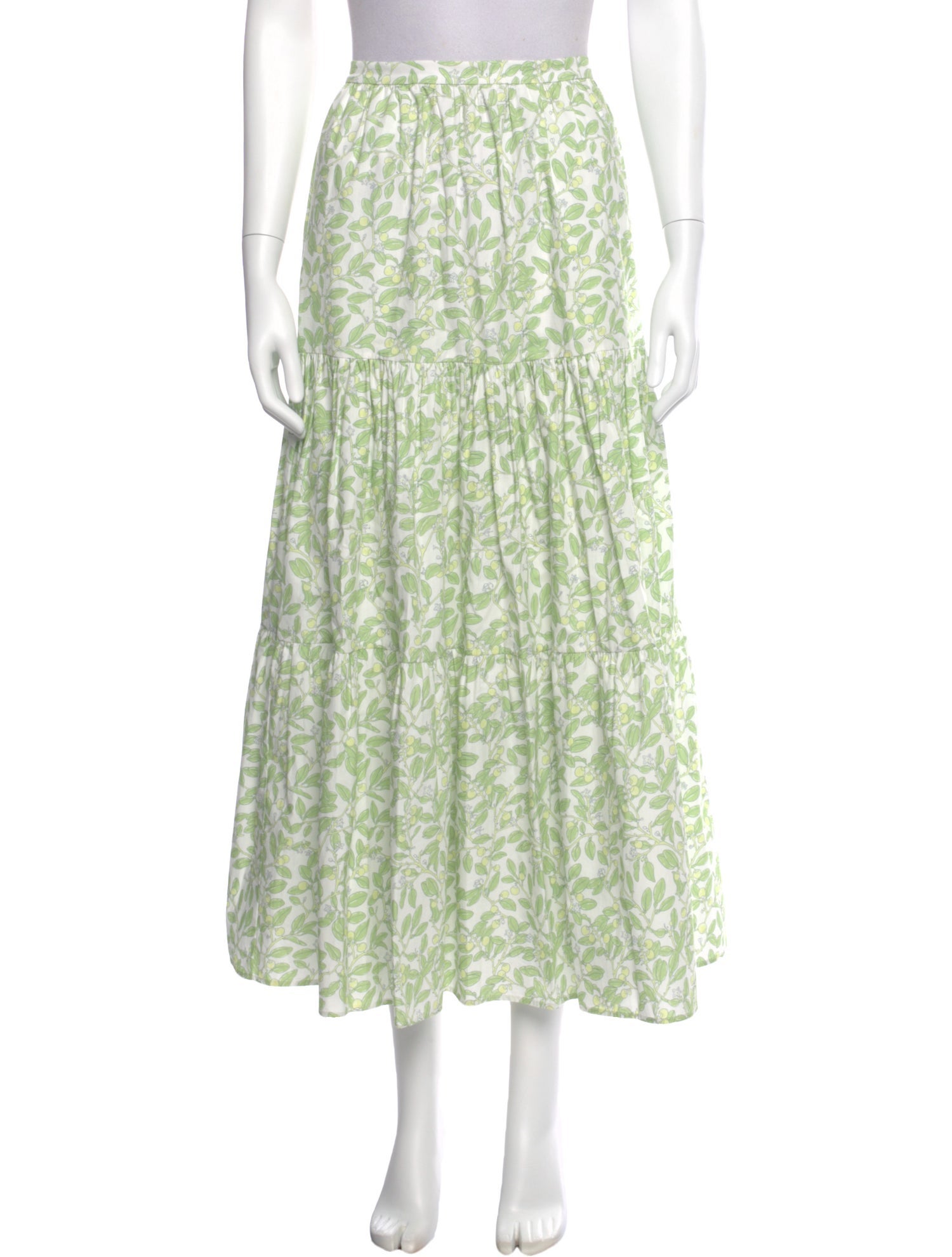 Coco Shop Printed Midi Length Skirt