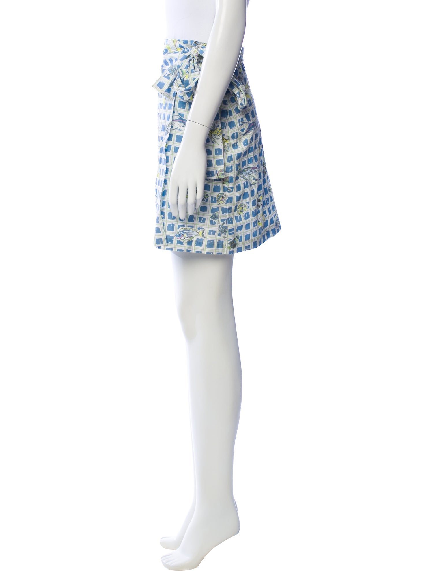 Coco Shop Printed Mini Skirt