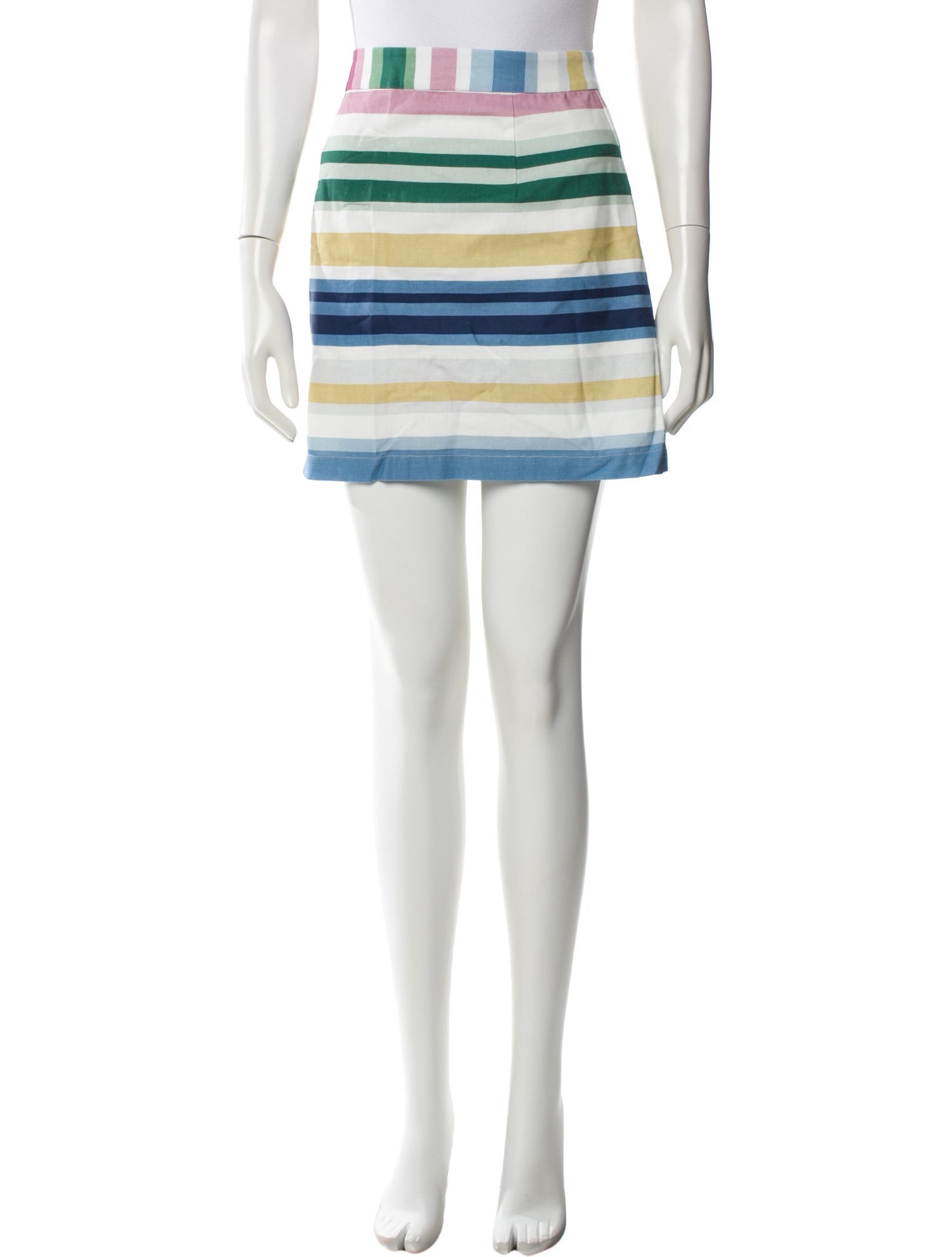 Coco Shop Striped Mini Skirt