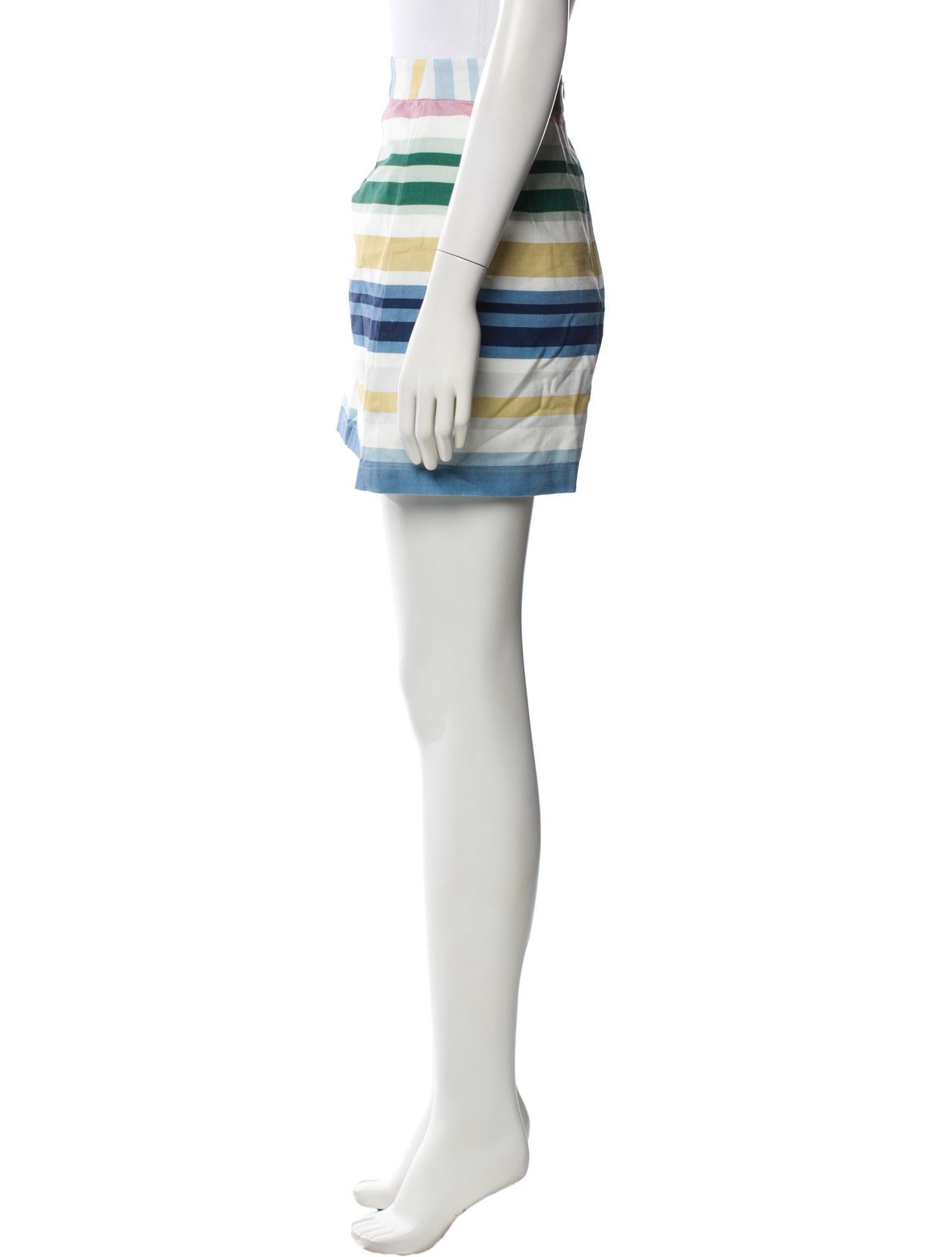 Coco Shop Striped Mini Skirt