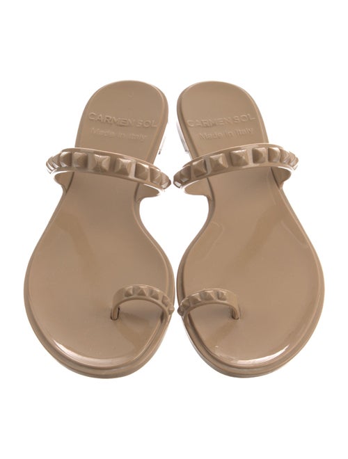 Carmen Sol Rubber Studded Accents Slides