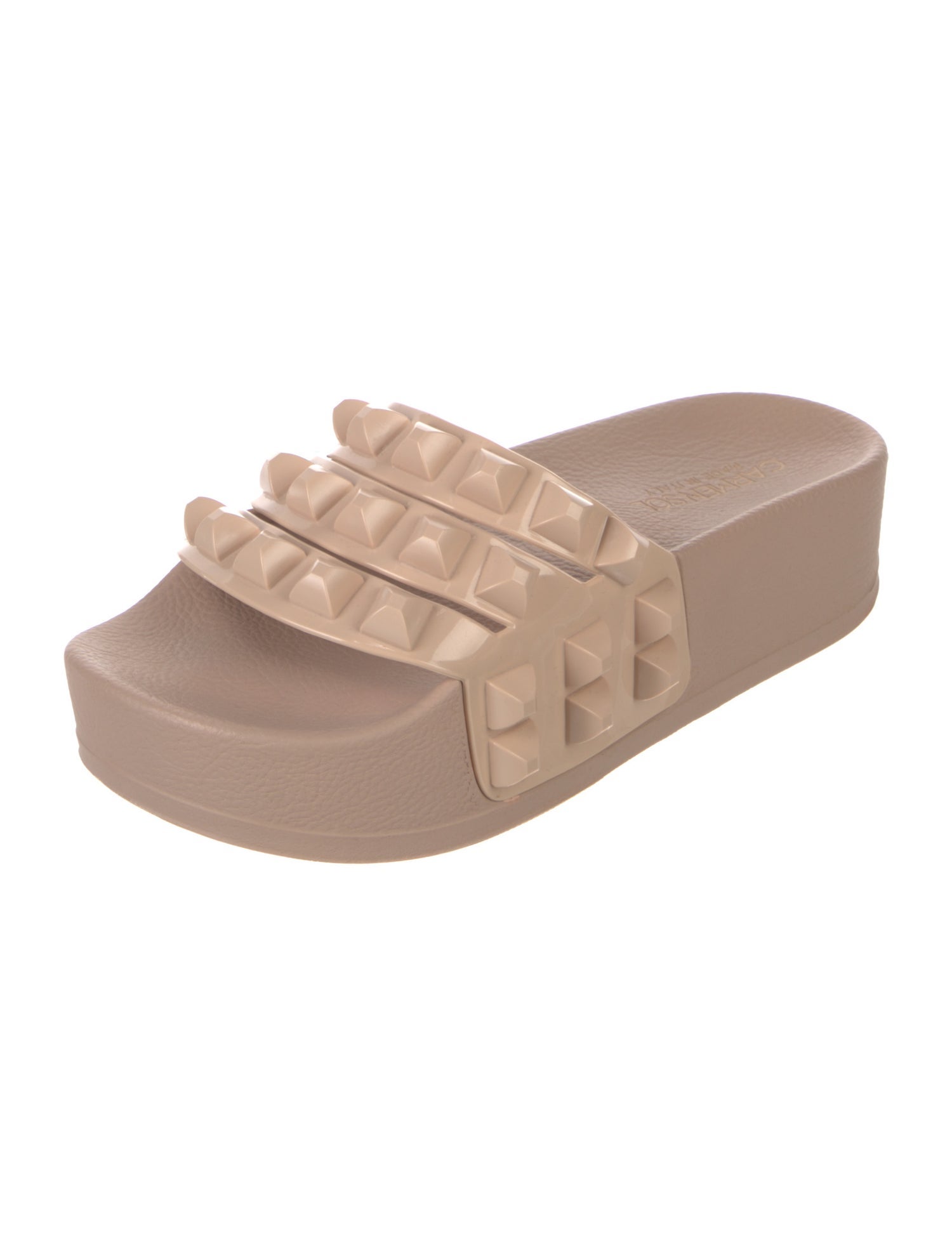 Carmen Sol Rubber Studded Accents Slides