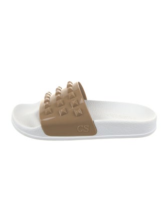Carmen Sol Rubber Studded Accents Slides