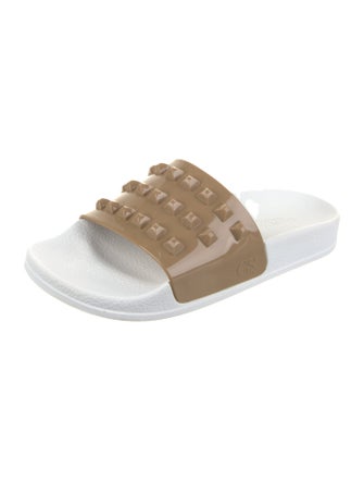 Carmen Sol Rubber Studded Accents Slides