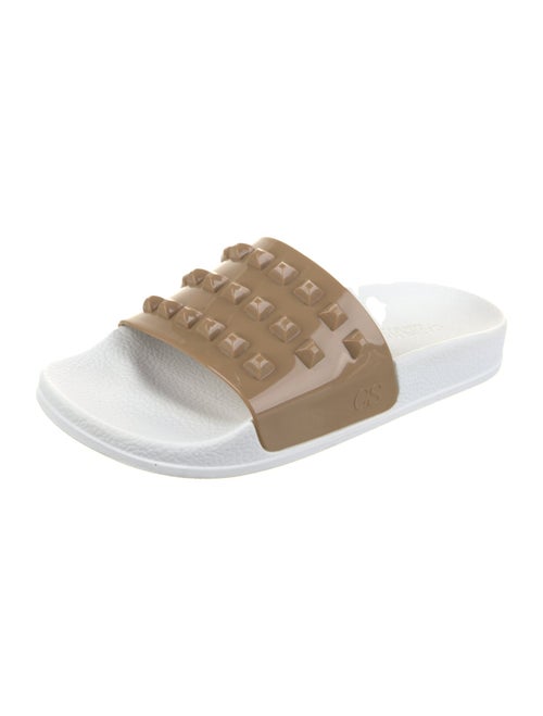 Carmen Sol Rubber Studded Accents Slides