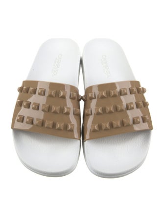 Carmen Sol Rubber Studded Accents Slides