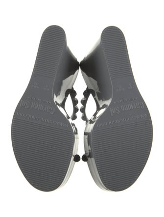 Carmen Sol Rubber Studded Accents Slides