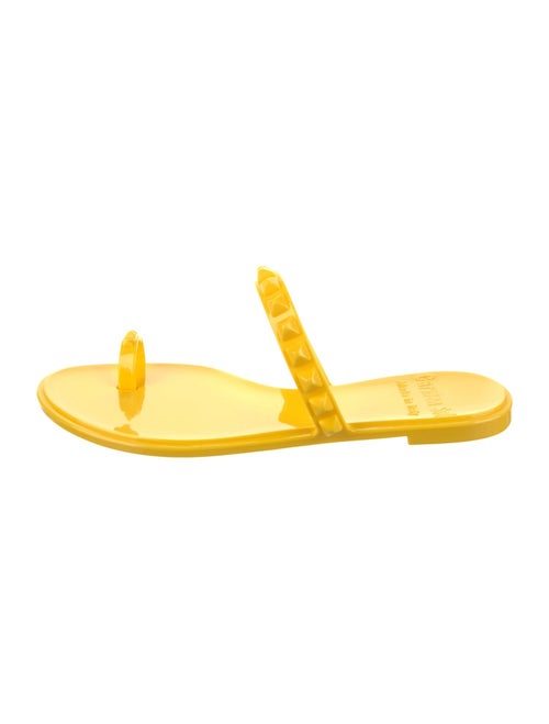 Carmen Sol Rubber Ruffle Embellishment Slides