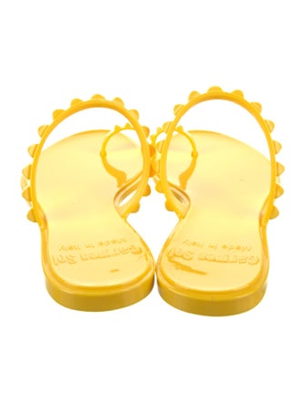 Carmen Sol Rubber Ruffle Embellishment Slides