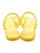 Carmen Sol Rubber Ruffle Embellishment Slides