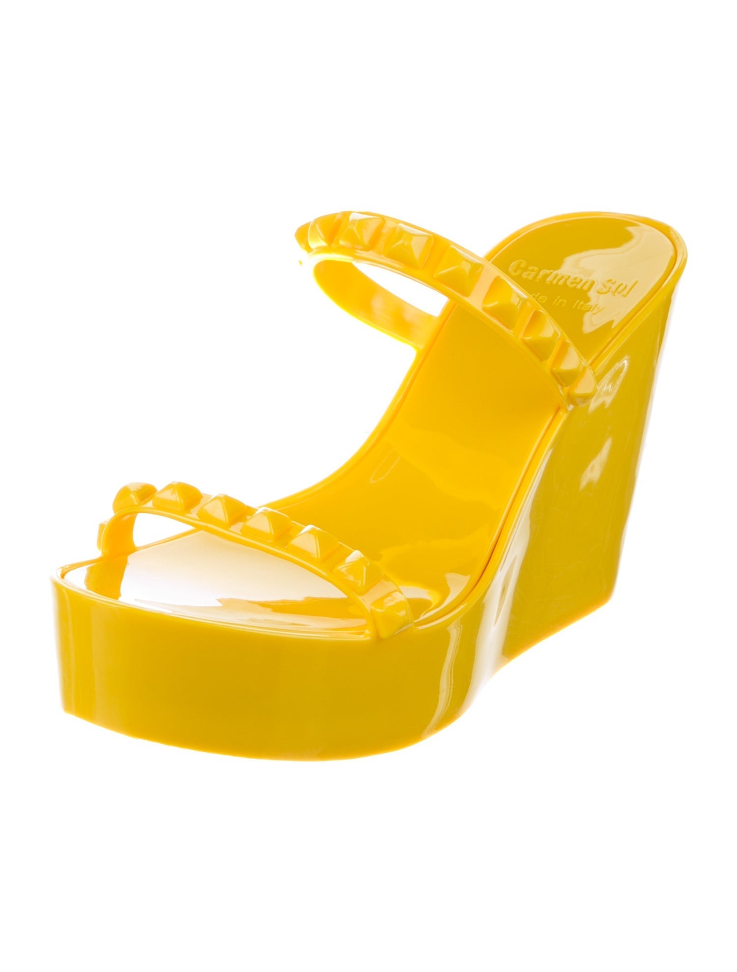 Carmen Sol Rubber Studded Accents Sandals