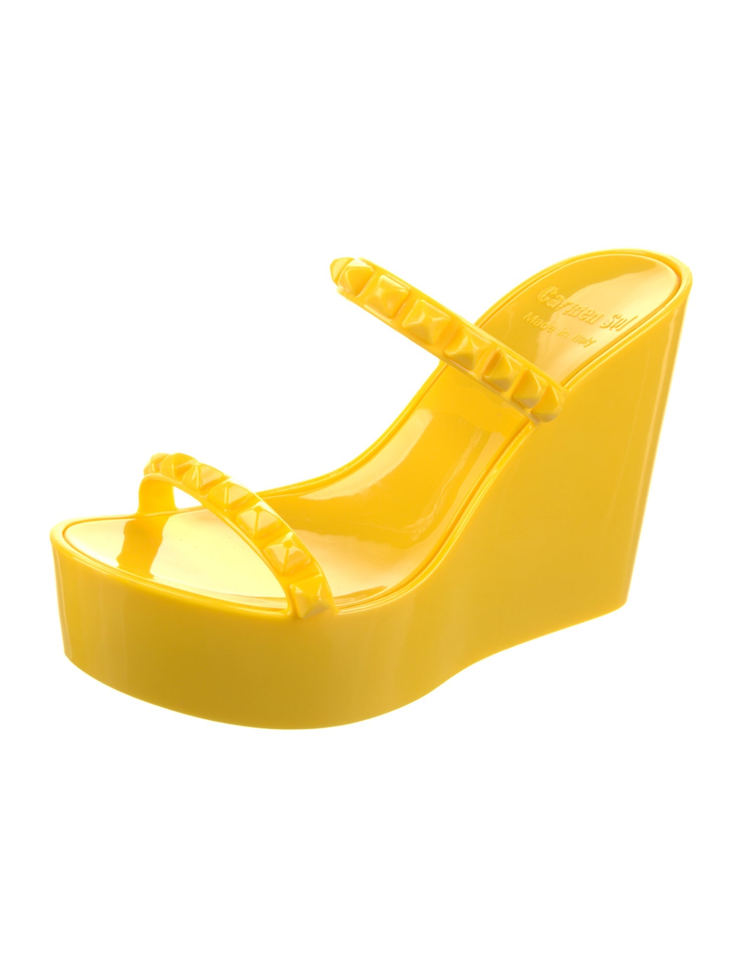 Carmen Sol wedge Rubber Sandals w/ Tags