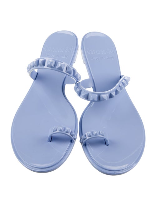 Carmen Sol Rubber Studded Accents Slides
