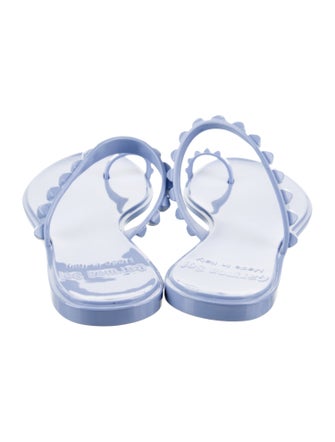 Carmen Sol Rubber Studded Accents Slides