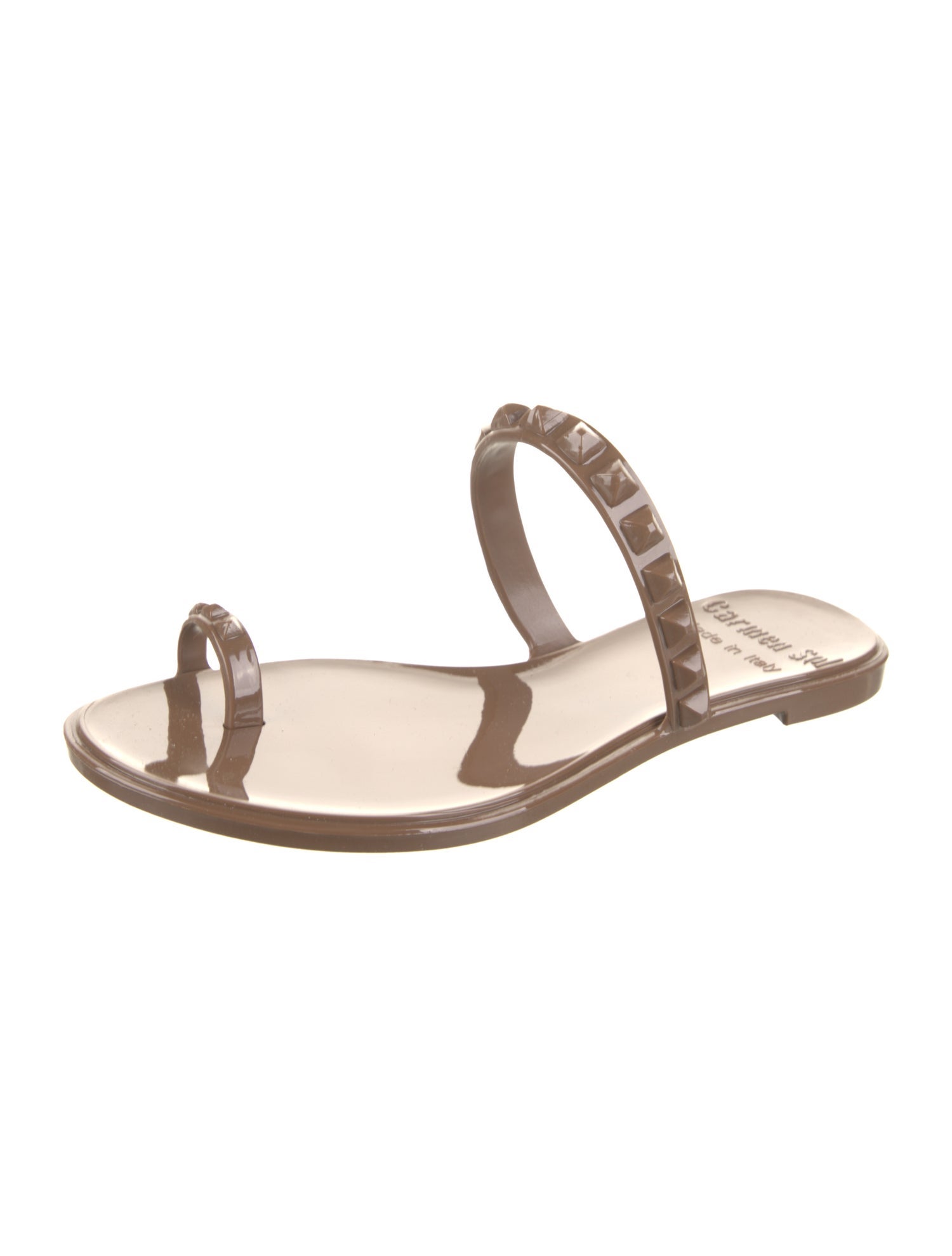 Carmen Sol Rubber Studded Accents Slides