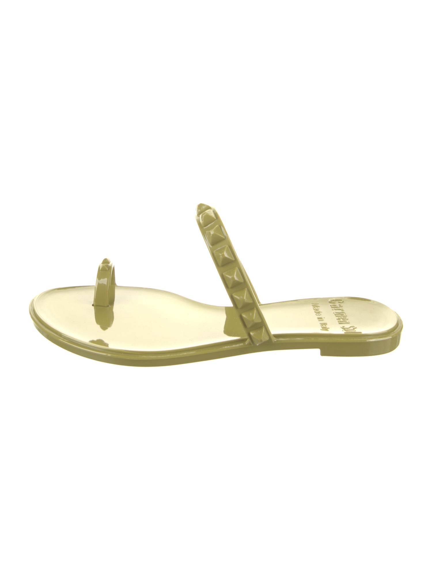 Carmen Sol Rubber Studded Accents Slides