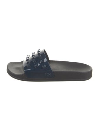 Carmen Sol Rubber Studded Accents Slides