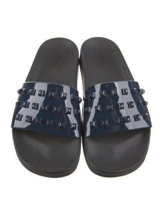 Carmen Sol Rubber Studded Accents Slides