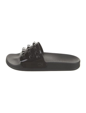 Carmen Sol Rubber Studded Accents Slides